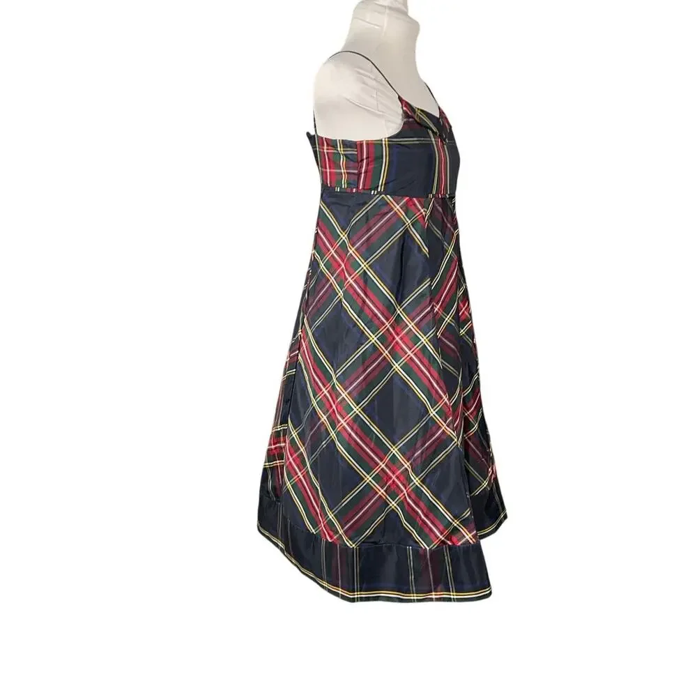 GAP Tartan Plaid Slip Dress XXL 14 16 Empire Babydoll Red Blue Party Holiday NEW